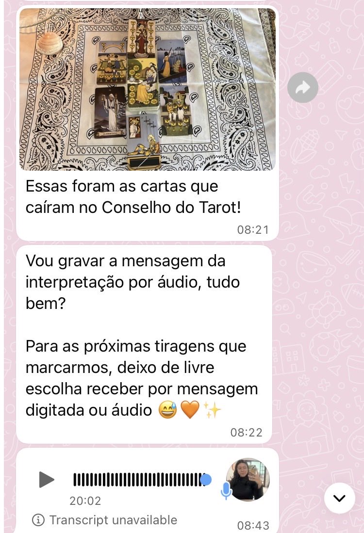 angzlds's tweet photo. feedback muitoooo positivo para a @illuminareTarot sobre esse conselho lindo e super detalhado que eu recebi 💞 muito obrigada https://t.co/DA5cnFhy3A