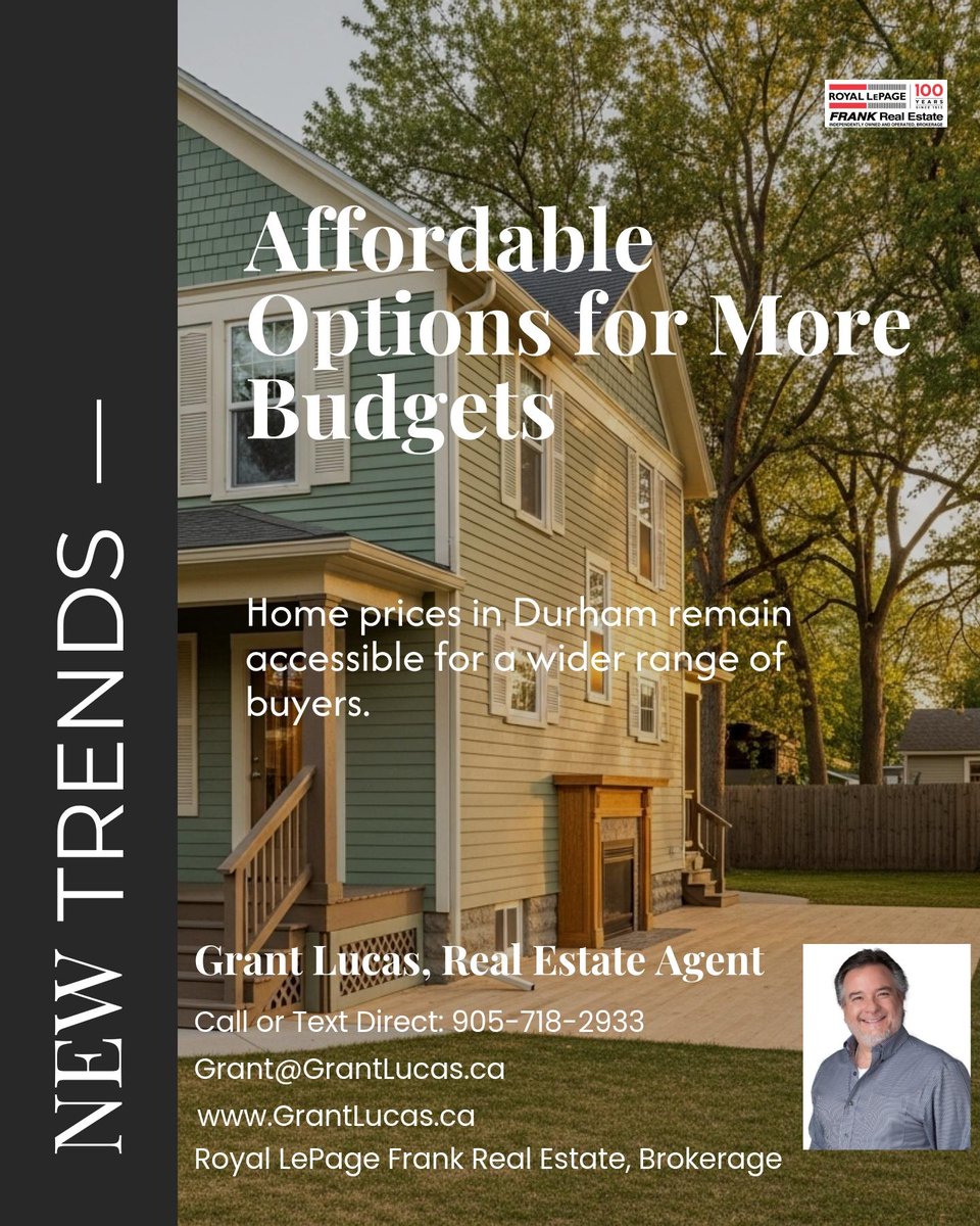 GrantLucas2's tweet photo. Durham Region leads the GTA with homes that draw serious buyers and remain within reach for more budgets. Sellers and buyers see unique opportunities here.

What’s the biggest draw for you? https://t.co/27FTAc8HEB