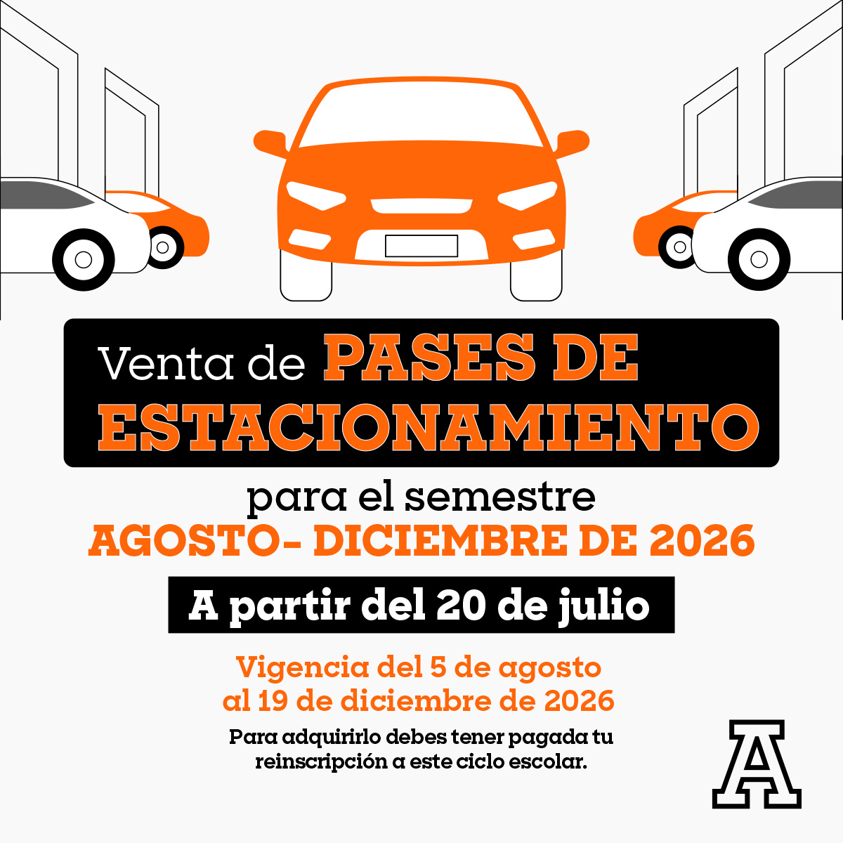 AnahuacSur's tweet photo. #SomosAnáhuac ¡Prepárate para el próximo semestre! 🚗
Si utilizas el estacionamiento del campus, toma en cuenta esta información y asegura tu pase. 👇 https://t.co/g7rFrF1xzS