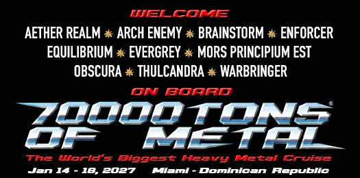 70000tons's tweet photo. First wave of Artists for #70000TONS OF METAL 2027, The Original, The World’s Biggest Heavy #MetalCruise!

@AETHERREALM / @archenemymetal / @Brainstorm_band / @Enforcermetal / #EQUILIBRIUM / @EVERGREYSWEDEN / @MorsMetal / @RealmofObscura / #THULCANDRA / @warbringerband https://t.co/txRyVfFVn7