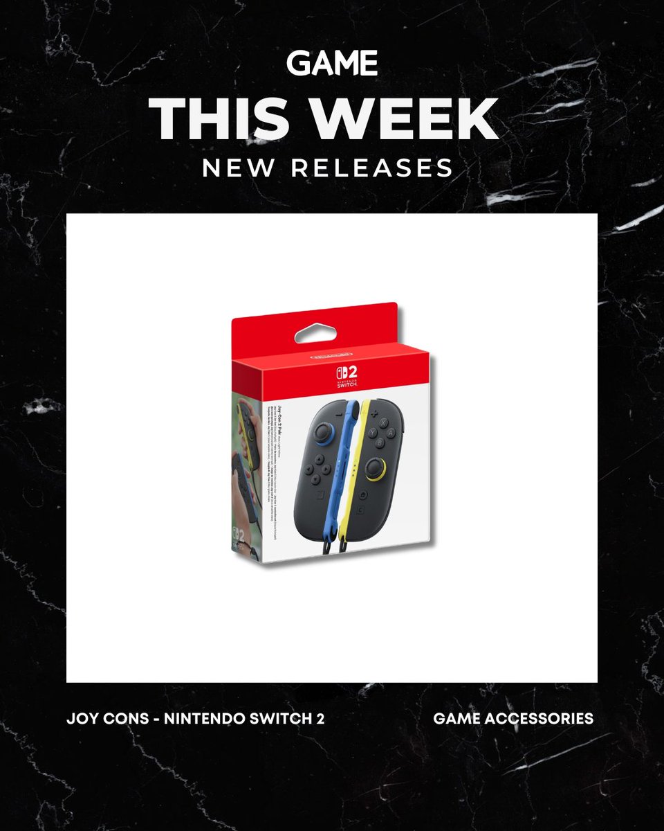 GAMEdigital's tweet photo. 🚨 This week's new releases are landing...

🏎️ Thursday 23rd July
• Topps F1 Turbo Attax – Booster, Starter Pack, Mega Tin &amp; Super Tin
• Nintendo Switch 2 Joy-Con controllers

✨ Friday 24th July
• Disney Lorcana – Trove Set

What are you picking up first? 👀 https://t.co/tRFjcqUBJv