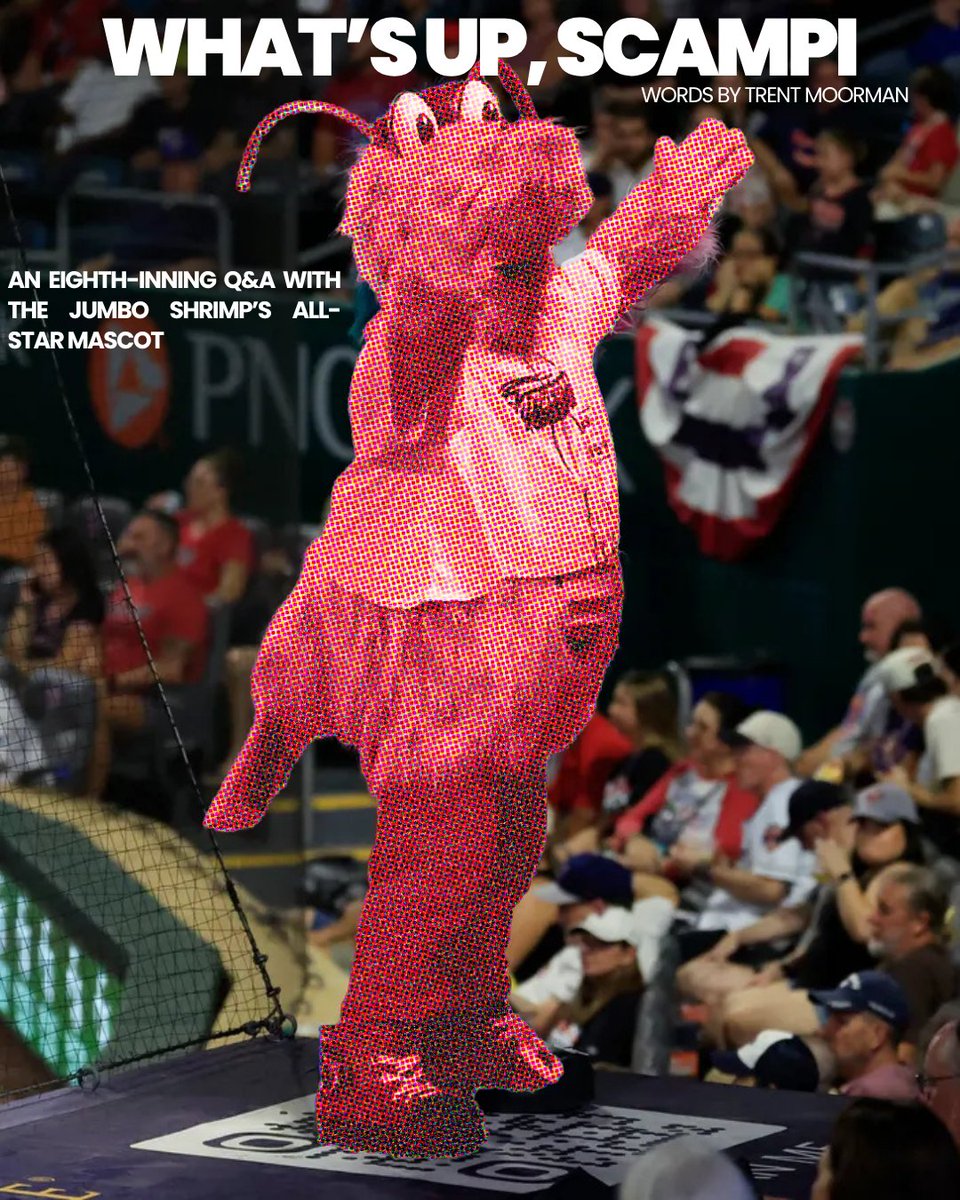 folioweekly's tweet photo. "We’re talking about … Scampi. The crustacean sensation straight out of Mayport who’s been hyping Shrimp crowds, delivering hugs and sparking smiles like a superpower since 2017."

What’s Up, Scampi
✏️ Trent Moorman
📸Florida Times Union
https://t.co/9Np9mBuWal https://t.co/2ghXY3XbsR