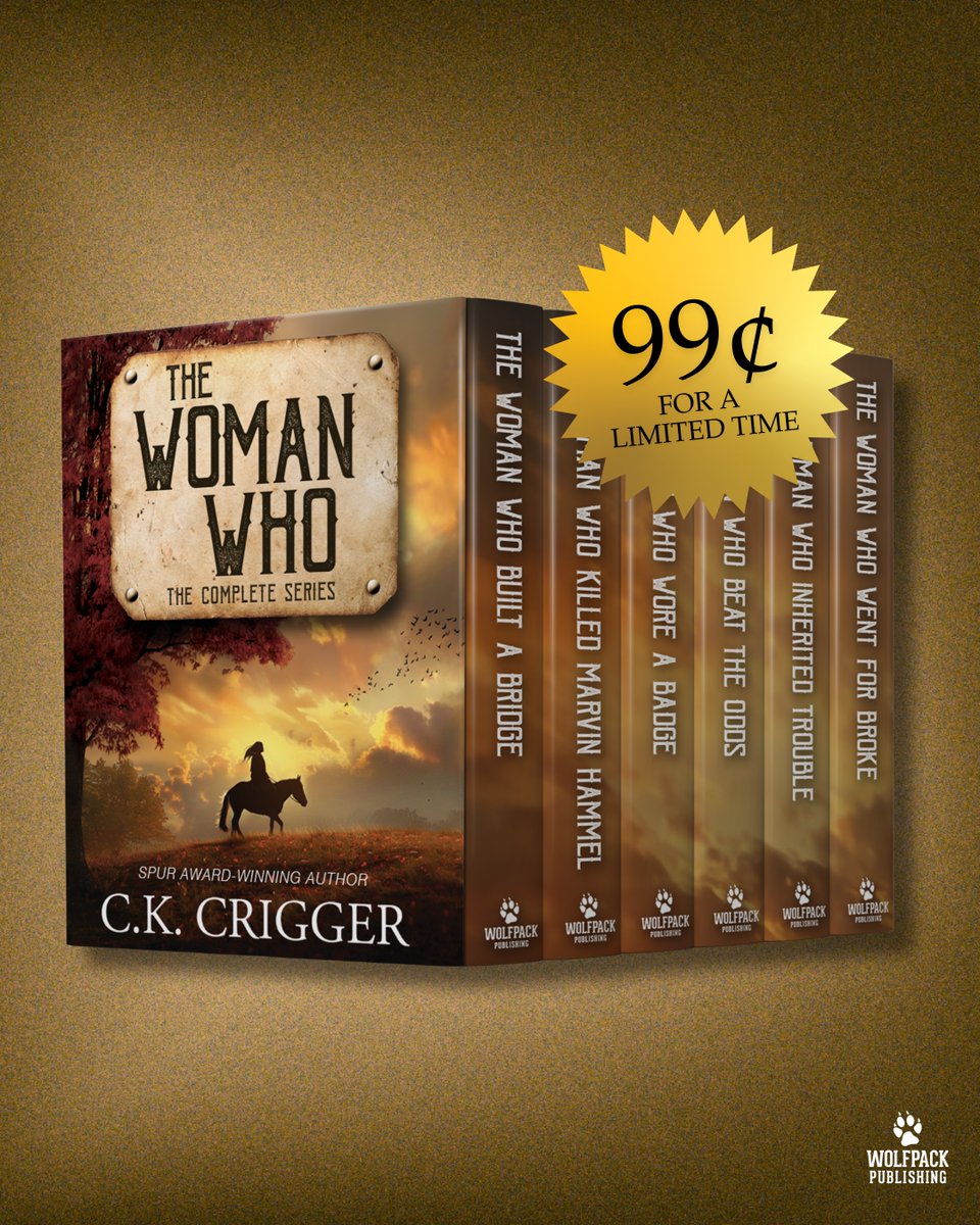 wolfpackpub's tweet photo. Our eBook sale ends tomorrow, so grab these 99¢ Wolfpack box sets today:
- THE PONY SOLDIERS: THE COMPLETE SERIES: https://t.co/MLFfm7hz5c
- THE WOMAN WHO: THE COMPLETE SERIES: https://t.co/hmUsFYlLbo
- THE FOUNDERS: THE COMPLETE SERIES: https://t.co/Visbtk90qb

#ebooksale https://t.co/b8oo6FFs37