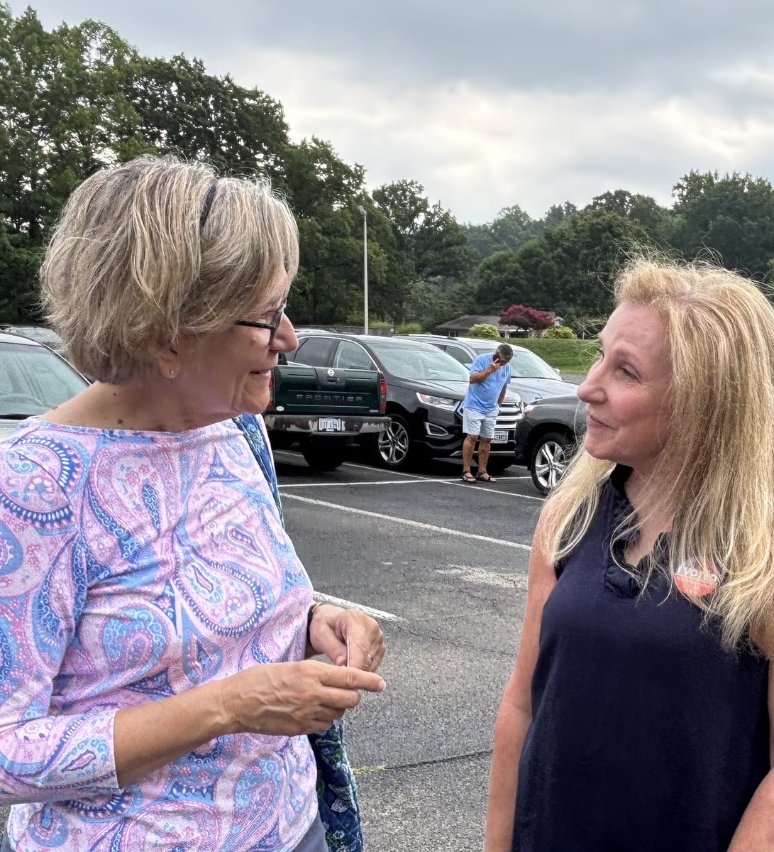DRSuetterlein's tweet photo. Enjoyed all the conversations over coffee with Delegate @JoeforVA McNamara and friends at Brambleton Center this morning before and after casting my own primary ballot. A number of folks shared their concerns about mass surveillance cameras, data centers, and taxes. https://t.co/rPRczai4yC