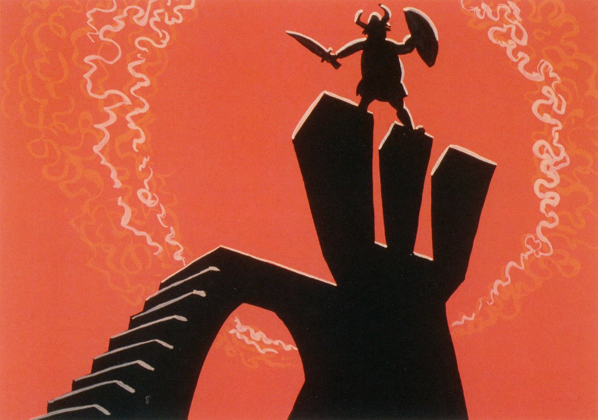 ani_obsessive's tweet photo. Concept art by Maurice Noble for What's Opera, Doc? (1957), dir. Chuck Jones, Warner Bros. Cartoons https://t.co/Dozom02fFJ
