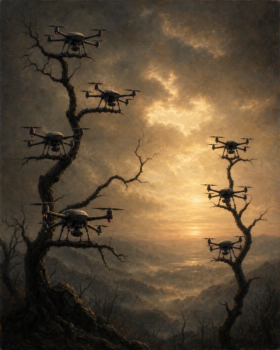 supralimen's tweet photo. drones on a tree

inspired by Franz Sedlacek, Ghosts on a Tree, 1933
#AIArt #digitalart #artmoots https://t.co/Ej9nw0cnuS