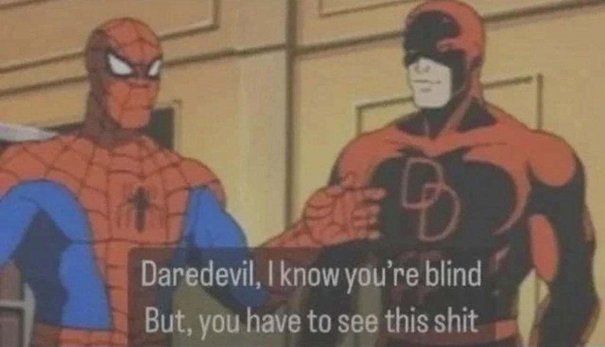 Finbo1015's tweet photo. @Sp1dersam_ Daredevil help them🗣️ https://t.co/Z0guIyMaVc