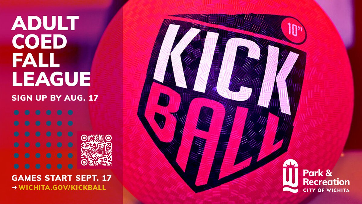 ICTParksandRec's tweet photo. ⏳ Final days to register! Don’t miss your chance to play in our Adult Coed Kickball League at South Lakes this fall. Twelve games, tons of fun, and great memories waiting to be made. Secure your team registration before the deadline closes! https://t.co/yoxoMMQbvE https://t.co/Xape9wRANO