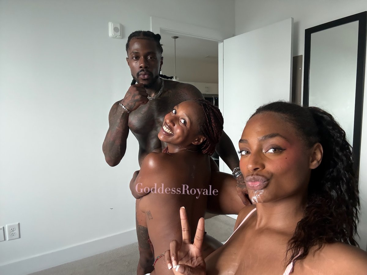 GoddessRoyale's tweet photo. Love a good Before &amp; After 💋

😻 @theyluvrhae
🍆@ItsHiKey

Full Threesome on BOTH Onlyfans | Links in bio beloved https://t.co/B0Plislm97