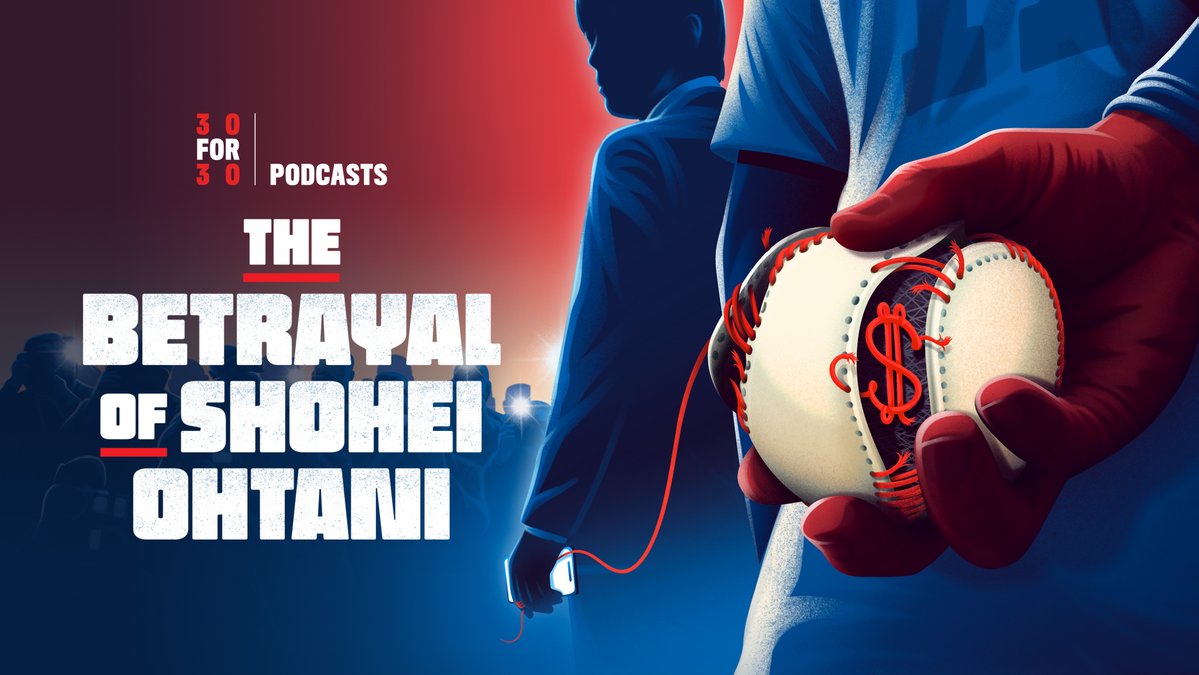 ESPNPR's tweet photo. ESPN's @30for30 Podcasts presents 'The Betrayal of Shohei Ohtani'

New 6-pt investigative series ft. never-before-heard audio from Ippei Mizuhara’s only interview on the '24 gambling scandal &amp; more

🎧 Premieres July 28 - hosted by ESPN's @TishaESPN

🔗 https://t.co/nRoMQYCoaz https://t.co/wj4vaxYkvl