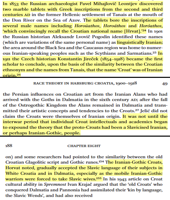 Lavader_'s tweet photo. Probably my favorite Balkan LARP of all time is when some Russian Archeologist discovered Iranian linguistic inscriptions on old Greek tables that sound very similar to "Hrvat" (Croat), and some Croatian Intellectuals immediately started saying that Croats were Slavicized Iranians and that they were "Iranian-Gothic"