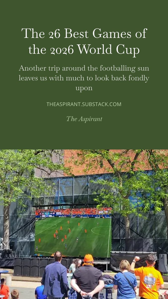 ddalrympl3's tweet photo. Took a break from writing to enjoy the World Cup, then wrote all about it listing my 26 favorite matches of the tournament! (Spoiler: no USA games)

Got a preview/review coming soon for an upcoming concert that I can't wait to “Dive” into!

https://t.co/CCHZXJxP45 https://t.co/2tesBB1zm2