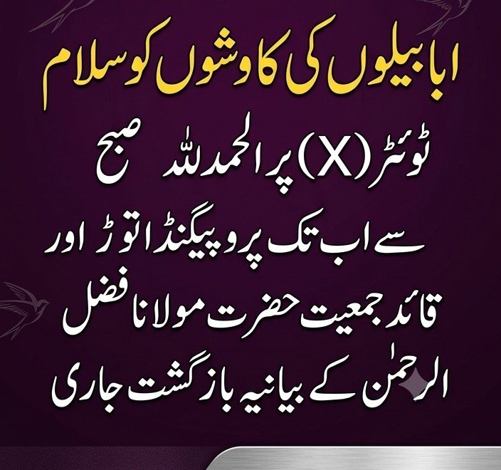 SamiSwati_'s tweet photo. ٹوئٹر ایکس کو سمجھیں ، یہ طاقت ور قوتوں کے گالی بریگیڈ کو نکیل ڈالنے کا بہترین ڈیجیٹل ہتھیار ہے اور ہم ان کے دیہاڑیاں ضائع کرتے رہیں گے ۔ ان شاءاللہ 

#قائدانقلاب_مولانا
#سیاسی_چوکیدار
#مولانا_سے_معافی_مانگ
#شہداء_صرف_بہانہ
#لشکر_نہیں_امن https://t.co/16oPwWQPhr
