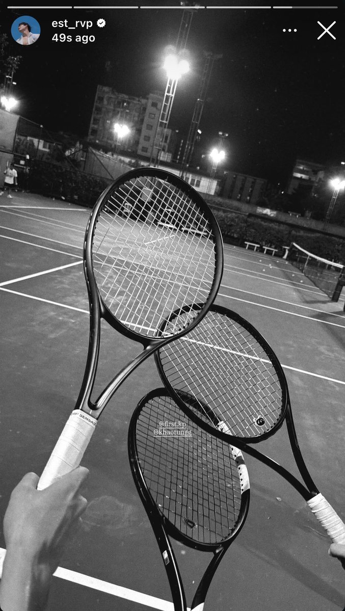 harxeuphoria's tweet photo. est playing tennis with firstkhao 🎾

( #est_rvp ) https://t.co/IYOJQWgW36
