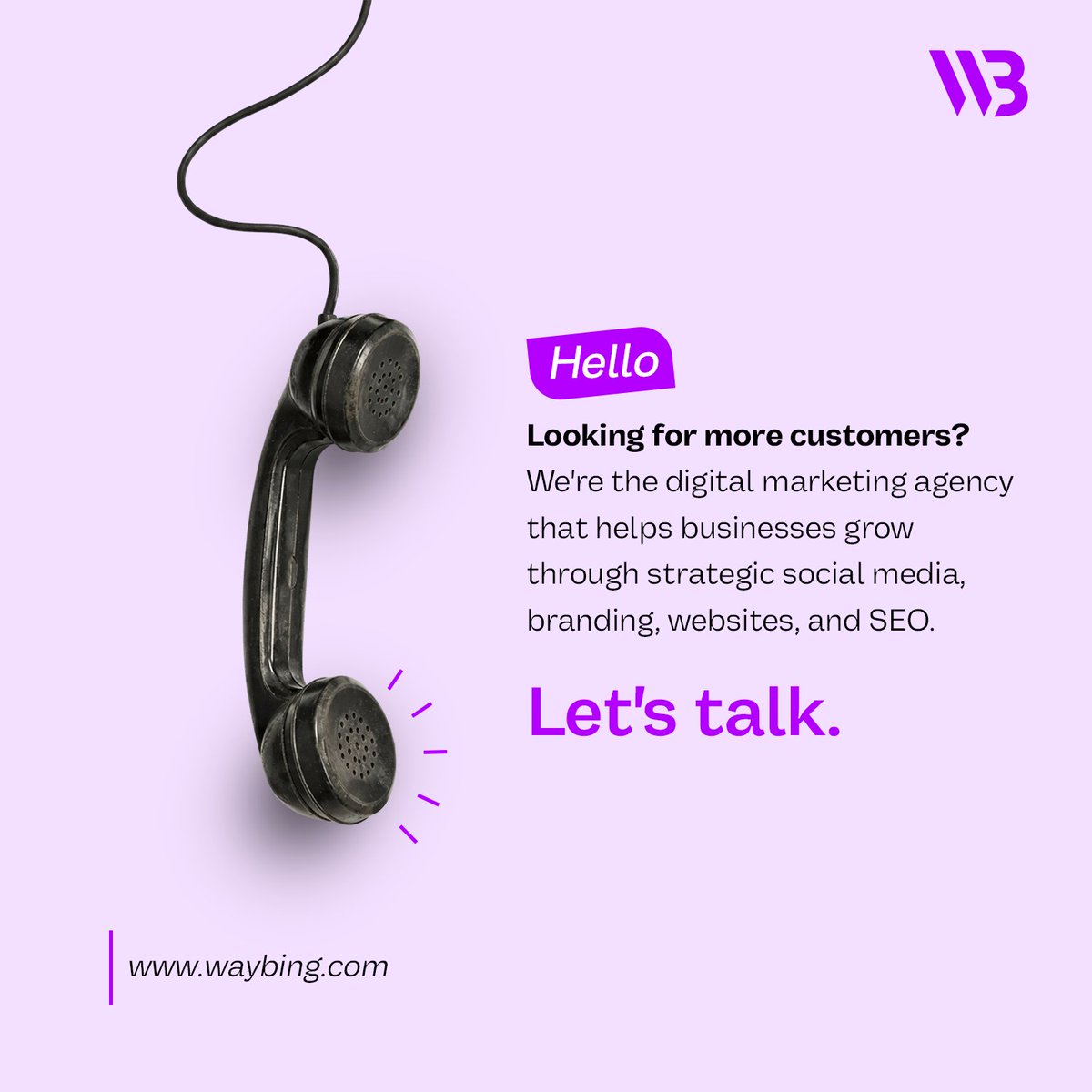 WayBingOfficial's tweet photo. Not getting enough customers?

You don’t need more posts.
You need a strategy.

That’s where we come in.

#DigitalMarketing #BusinessGrowth #SEO #Branding #WayBing https://t.co/1Qlvpzk5yl