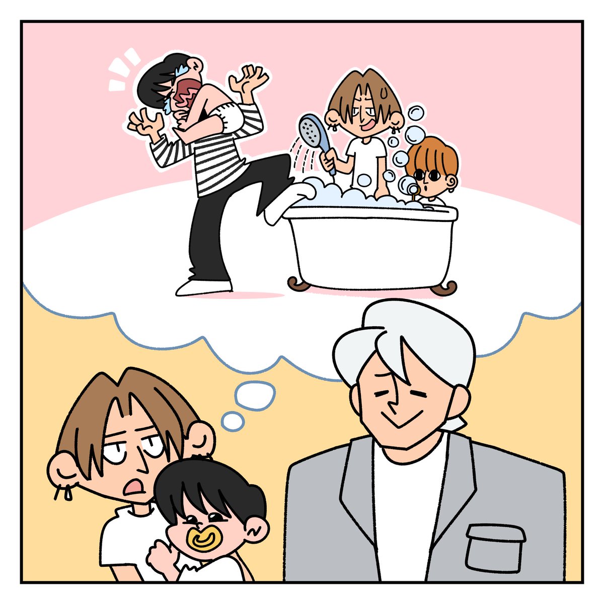 Jamcookie_00's tweet photo. TXT's parenting diary
Baby yoojun doesn't really like bubble bath
#txt
#tomorrowbytogether
#txtparentingdiary https://t.co/2CUH7h3iTL