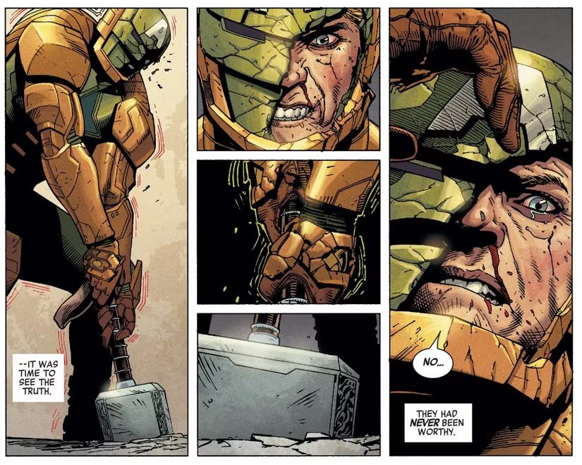 CosmicgrubTW's tweet photo. @Alexgsp @comicsexplained It’s the same issue, just the one I sent was edited for simplicity, comic explained just did a video explaining what he thinks went down at marvel you can see how the panels connect here https://t.co/fzFb7Eh8ef