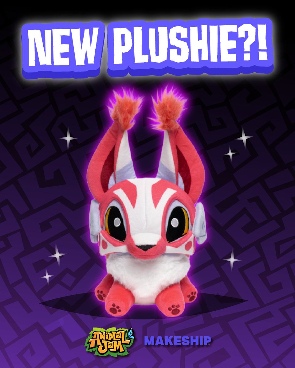 AnimalJam's tweet photo. Surprise!! The Animal Jam Kitsune plushie is finally here!🦊 ✨ 💜 
Look at how cute it is 😭  You can grab yours now through this link https://t.co/YKiQz9Oif0, for a limited time! 💕 

#AnimalJam #Kitsune #AnimalJamPlush #Makeship #AJHQ #PlushieCollector #GamingMerch https://t.co/vRVpMHi2CY