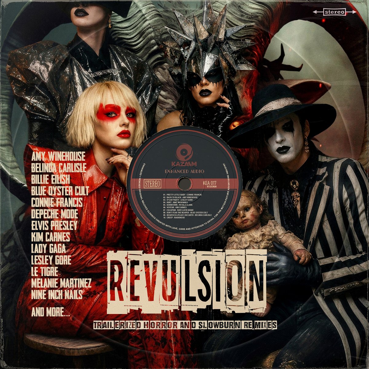 KazaamAudio's tweet photo. Revulsion (Trailerized "Horror &amp; Slowburn" Remixes)

For general inquiries and licensing requests, please contact: license@kazaamenhancedaudio.com

© 2026 All rights reserved. Kazaam Enhanced Audio is a registered trademark of Stardust Entertainment LLC. https://t.co/7LVzYcE2kQ
