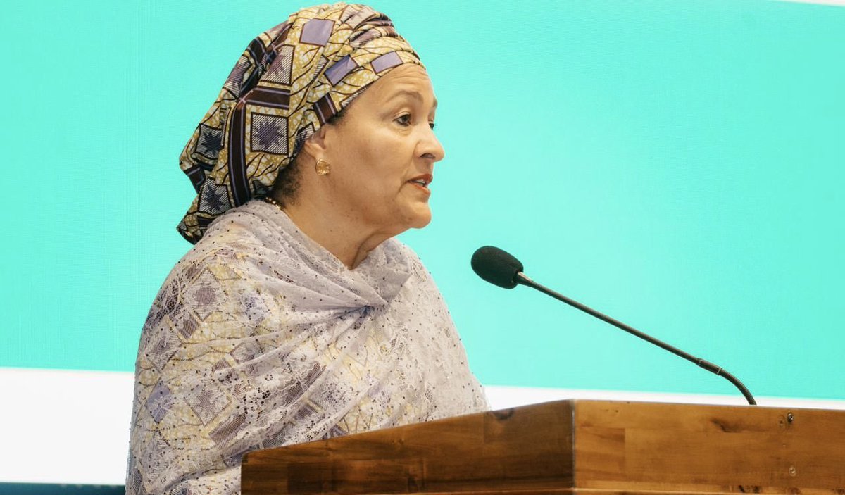 AminaJMohammed's tweet photo. ECOWAS remains at the heart of our shared efforts to advance peace, strengthen good governance and promote economic integration for the people of West Africa. https://t.co/CgLd9RGzPP