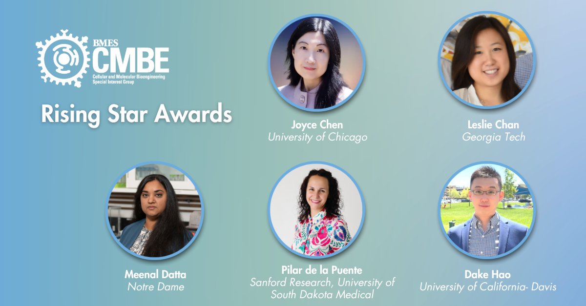 BMES_CMBE's tweet photo. With applications open for the 2027 CMBE Rising Stars Award, we’re looking back at the outstanding researchers recognized in 2026. 🌟
Could you be among the next CMBE Rising Stars?
Apply by August 4: https://t.co/LA1dnma6NK
#CMBE2027 #BMES https://t.co/K02om5ufjf