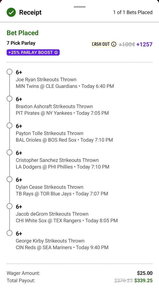BetterFlip's tweet photo. I call this the 6 7 stikeout parlay https://t.co/9jLFAyWvT4