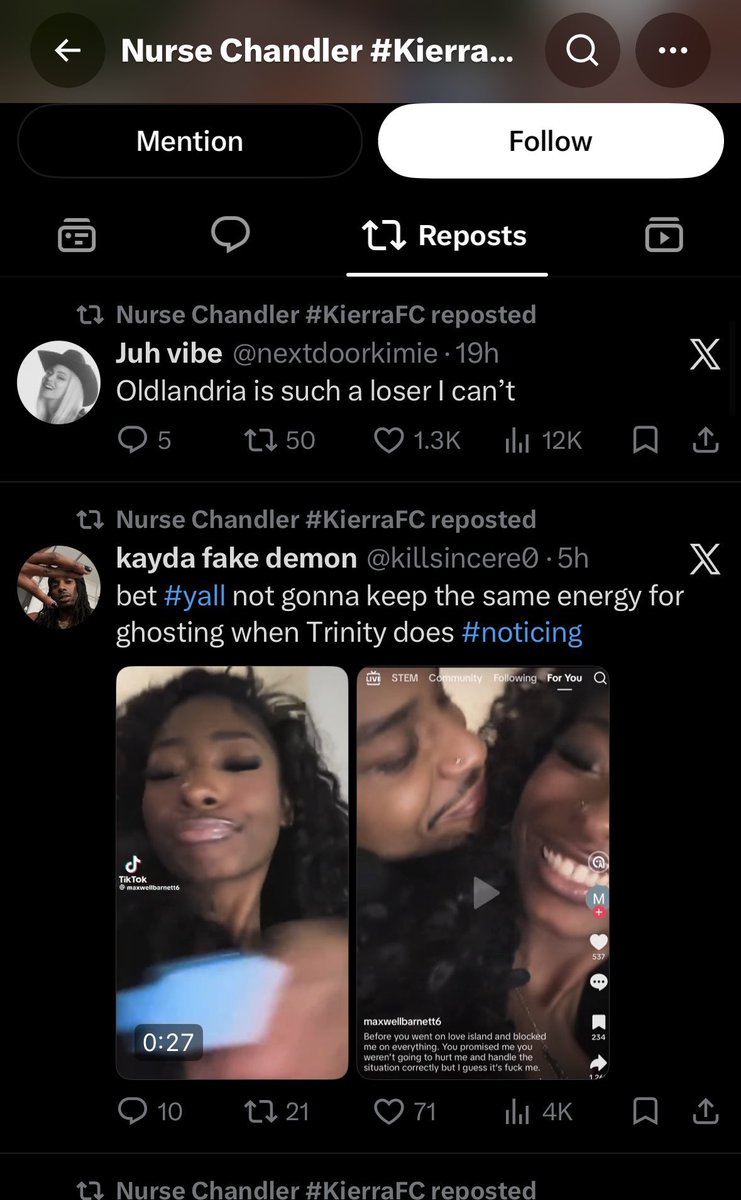 Lovergirly20's tweet photo. And in a not very shocking turn of events, the person who leaked the video to twitter was a Brinity Stan... right ofc
Aaaannnddd that's how Incel twt got ahold of it... https://t.co/2sodIRtAq7