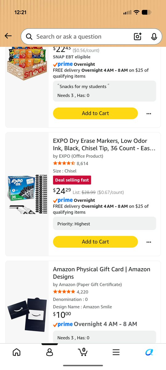 CEW225's tweet photo. @megs_mohrhard I'd love to get either these dry erase markers or my mailbox cleared today!  Both would be so helpful for my Math classroom!  
https://t.co/jPuDMKhHq0

#clearthelist  #Teachersof𝕏 https://t.co/QHWSEVfyQn
