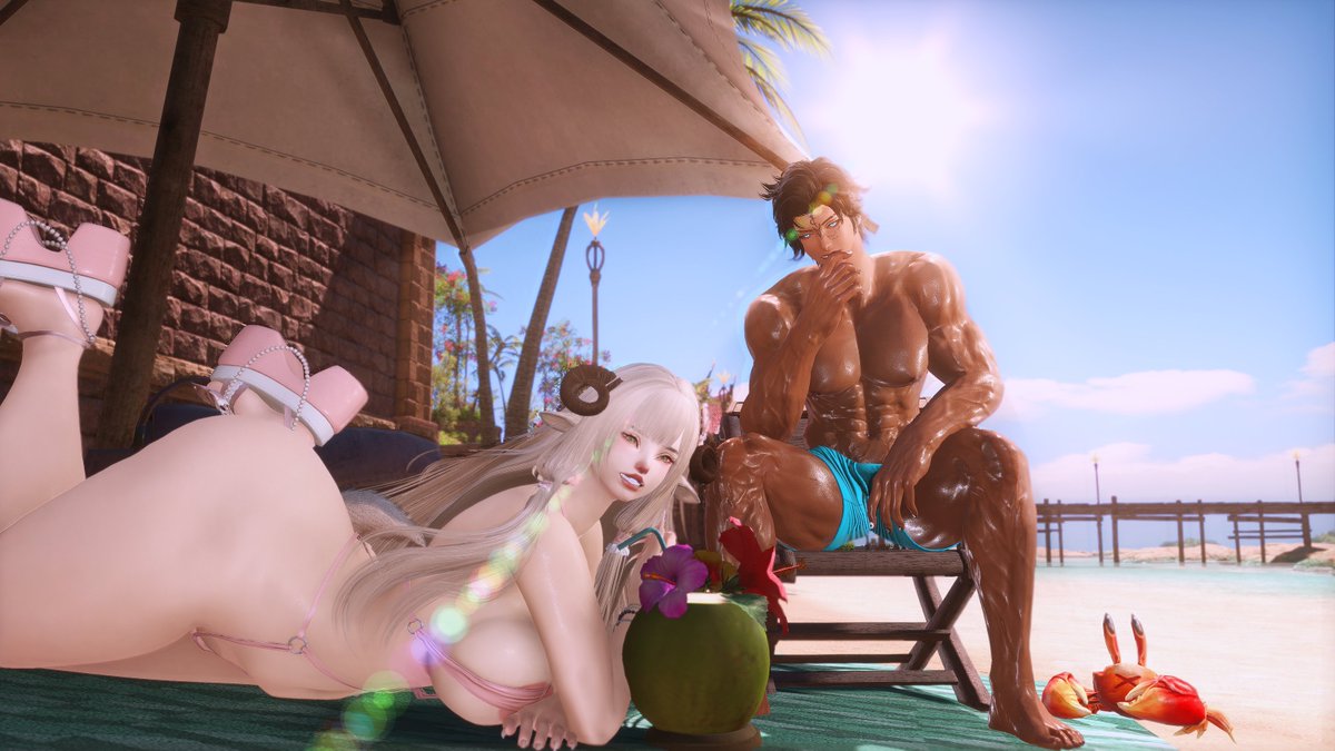 certifiedxcutie's tweet photo. A little fun in the sun never hurt anyone~! 

W/ the lovely @VaelAfterDark ˗ˏˋ ꒰ ♡ ꒱ ˎˊ˗ https://t.co/1BD7w3LQER