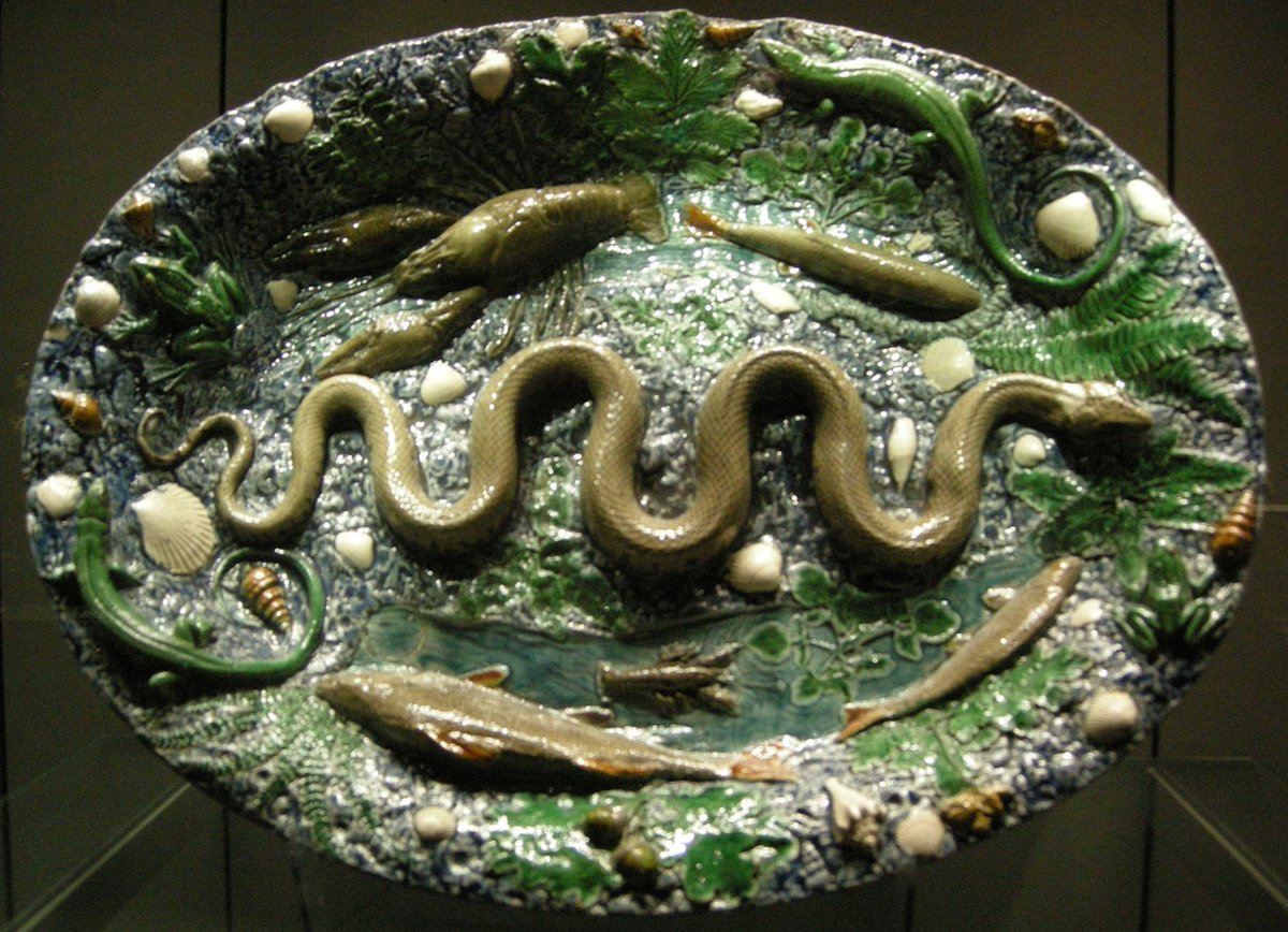 GabrielNolo's tweet photo. This is not AI 

Bernard Pallissy, french writer, ceramist and scientist born in 1510, created naturalist ceramics. 
He would start by drowning the species he intended to represent https://t.co/JDwXB2E8Kp
