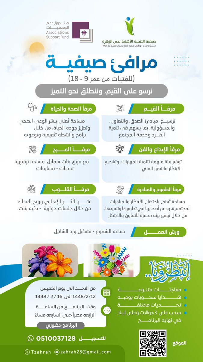 tzahrah's tweet photo. مركز المرأة والطفل بجمعية التنمية الاهلية بحي الزهرة يقيم برنامج ( مرافئ صيفية ) https://t.co/qoVbLHXEMF