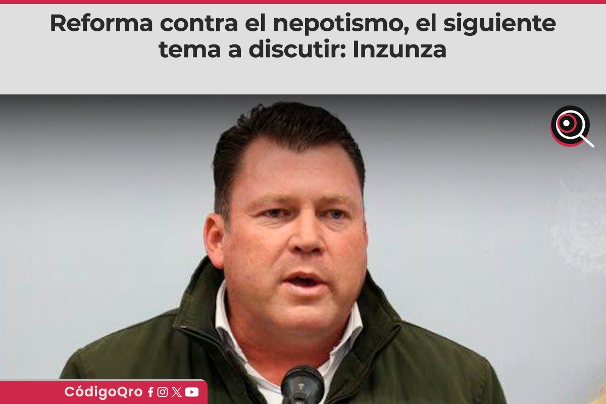 CodigoQro's tweet photo. #Querétaro 📜 Tras la aprobación de la #ReformaElectoral, la siguiente discusión en el Congreso local será la iniciativa para combatir el #nepotismo en el servicio público, adelantó el diputado local de #Morena, Edgar Inzunza, quien aseguró que el proyecto avanza en comisión.
https://t.co/iVmYlM4693
#CódigoQro #Periódico #Noticias #Electoral