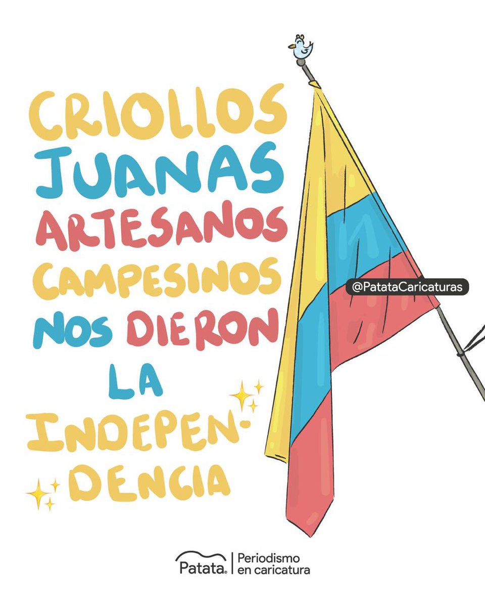 PATATAdibujo's tweet photo. Honor a los que nos dieron la Independencia 🇨🇴👏🏽✨ https://t.co/YHxtP8ig3R