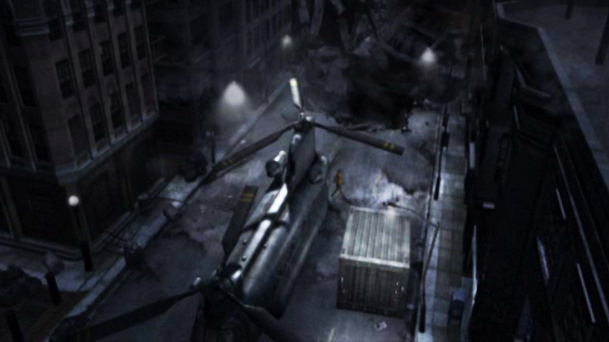 SaculMonday's tweet photo. I've always found it funny that, to get to these Umbrella facilities, Linda walks toward these closed storefronts.
The facility can't be far from here, considering we eventually come out of the sewers onto this very street.
Maybe there's a secret entrance.
#REBHFun #REOutbreak https://t.co/gbzdGydLLp