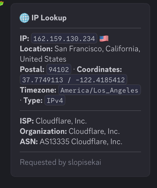 badisekai's tweet photo. @Wathisfun @fowntainwhat also the ip you provided is literally just a cloudflare server, they're not gonna just expose their ip out like that btw 👀 https://t.co/cfagjXZBgL
