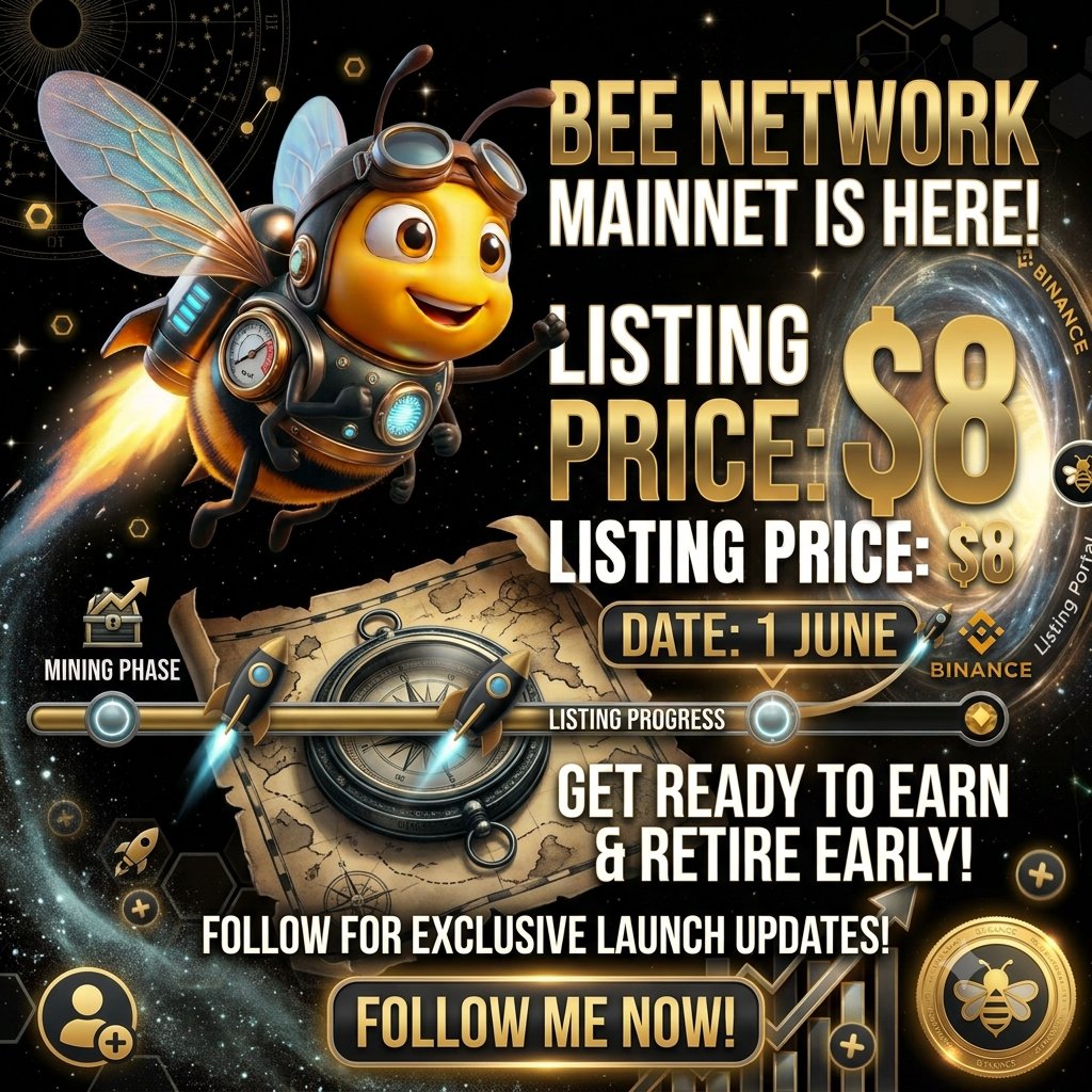 FaiqaArslanjan's tweet photo. 🔥 BINANCE LISTING CONFIRMED! 🚀

This is a massive milestone for all Pioneers. If you haven't completed your KYC, do it now and get your wallets ready.

#BeeNetwork #BinanceListing #CryptoNews #Mainnet #Web3 #EarnCrypto #CryptoCommunity https://t.co/uKoVKvUVi6