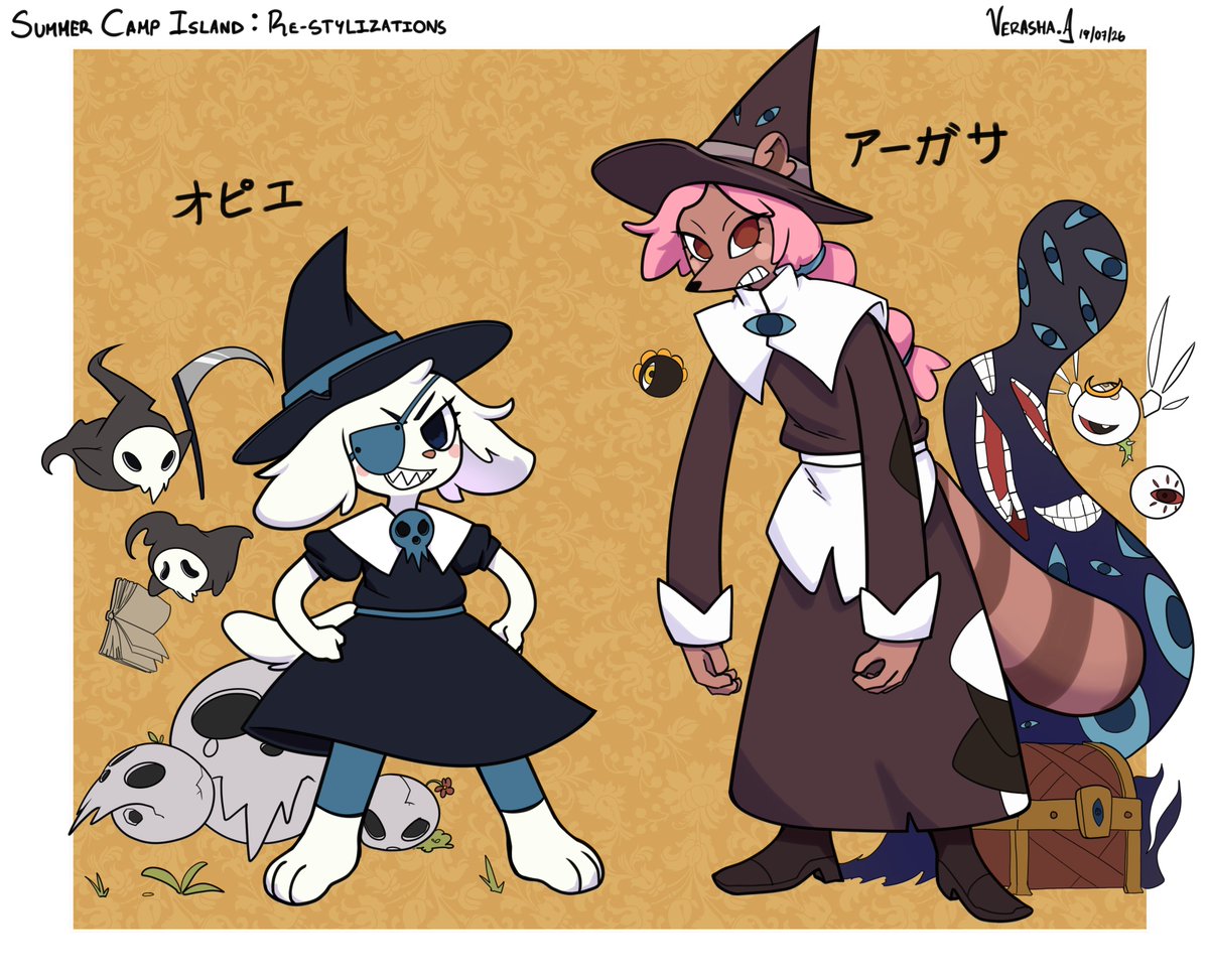 VerashaABRTHY's tweet photo. Opie and Agatha from summer camp island, style and design practice
2 witches down https://t.co/XoKsBD7Iqu