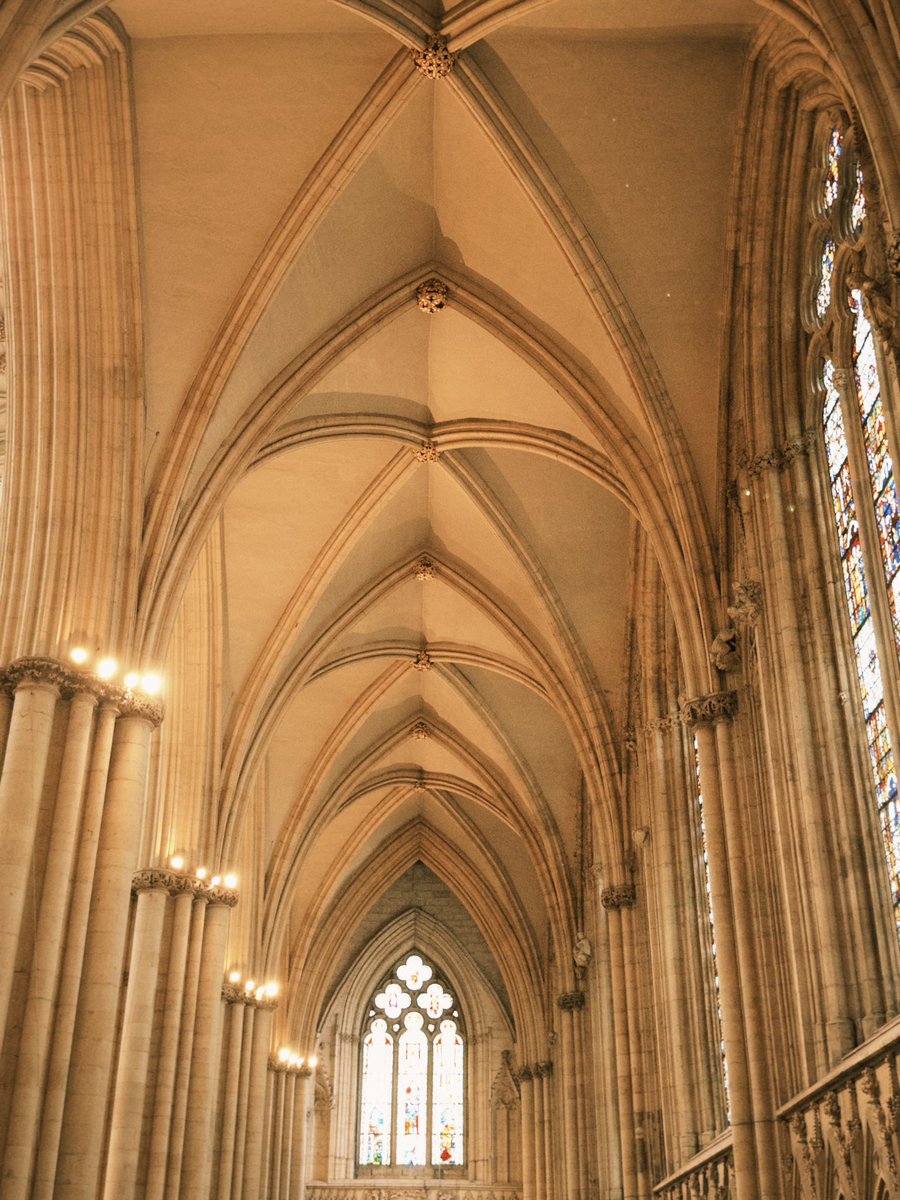 OW_S_M's tweet photo. The Great East Window of York Minster. Completed in 1408, it remains the world’s largest expanse of medieval stained glass!

#YorkMinster #York #EnglishGothic #History #GothicArchitecture #StainedGlass #Cathedral #Medieval #Architecture #England https://t.co/6OgT5dBtWi