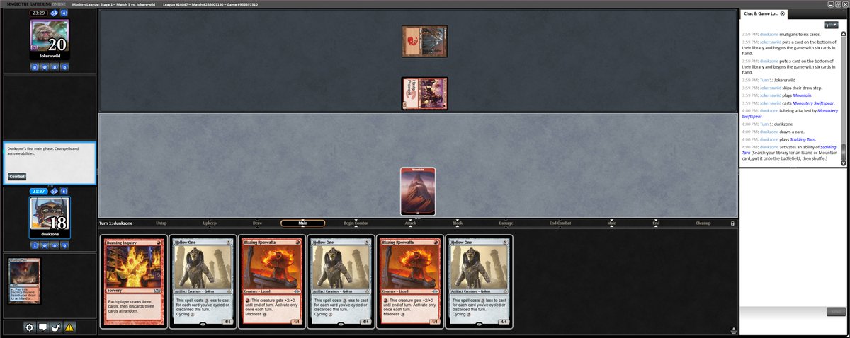 dunkzone_mtg's tweet photo. A board full of artifacts and reptiles on turn 1? What is this? Affinity? https://t.co/PtvKa2YBZ6