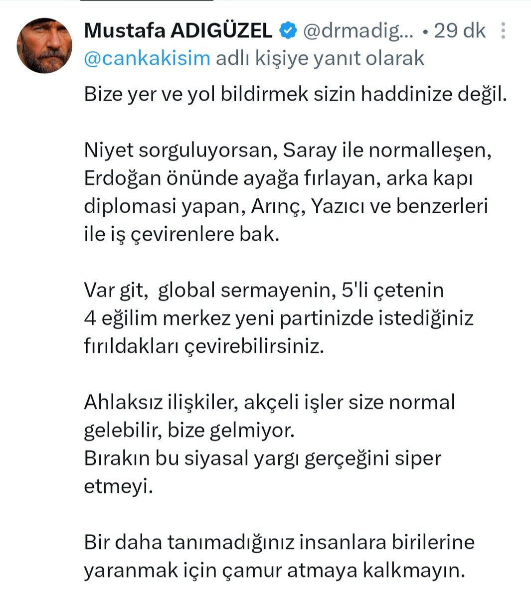Mustafa ADIGÜZEL tweet media