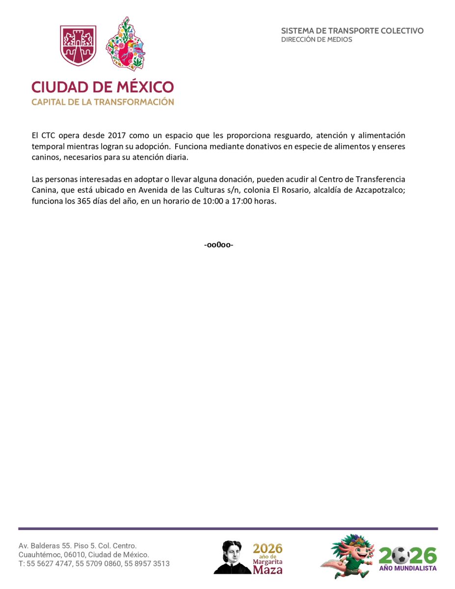 MetroCDMX's tweet photo. En el marco del Día Mundial del perro, el Metro hace un llamado a la adopción de los animales de compañía. https://t.co/i92lHc9GdK