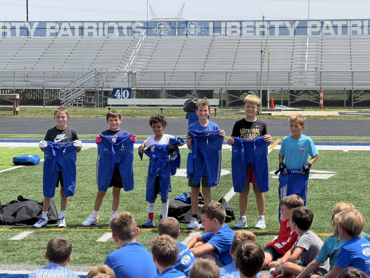 OlibFootball's tweet photo. Monday Camp Winners: 

Broad Jump, Punt, Punt Return &amp; Mr. Do Things the Right Way https://t.co/gBxXtv2bkj