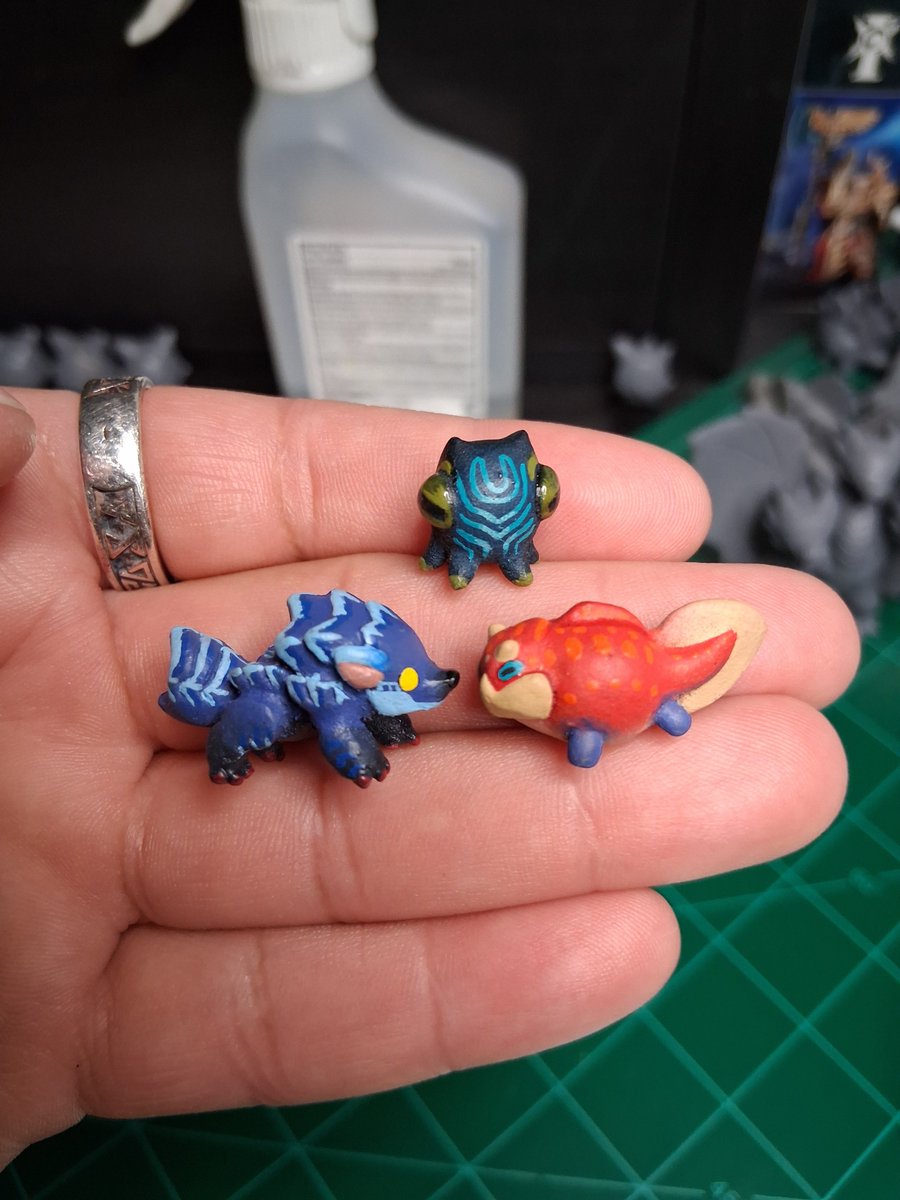 LadyZephyra's tweet photo. I made some baby monsties. Can ya name which ones these are? Which ones should I make next? https://t.co/Sj5EqirlXl