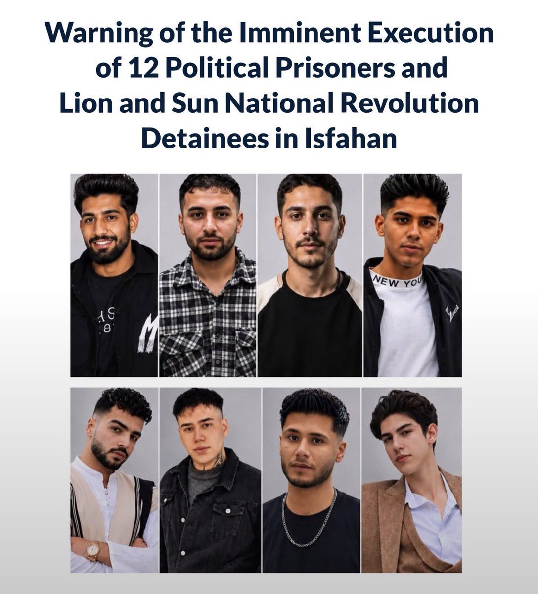 ParisaArdam's tweet photo. 🚨🚨🚨🚨🚨🚨🚨

Twelve young Iranians were arrested during the January 2026 protests in Isfahan. 

Yesterday, Erfan Esfandiari, 18, and Gol-Mohammad Mohammadi, 23, an Afghan national, were executed. Now, ten more remain at risk. They should never face death for exercising their right to protest. 

The world cannot look away. Every moment of silence brings them closer to an irreversible injustice.

#Alireza_Sepahi
#Abolfazl_Sepahi
#GhaemHosseini
#Shervin_Bagherian #AmirHossein_Safari
#AmirHossein_Maleki
#Ali_Dashti
#Abolfazl_Ebrahimi
#Alireza_Raisi
#AmirHossein_Ebrahimi_Analoche

Raise your voice before it's too late. #StopExecutionsInIran #HumanRights
#IranMassacre‌