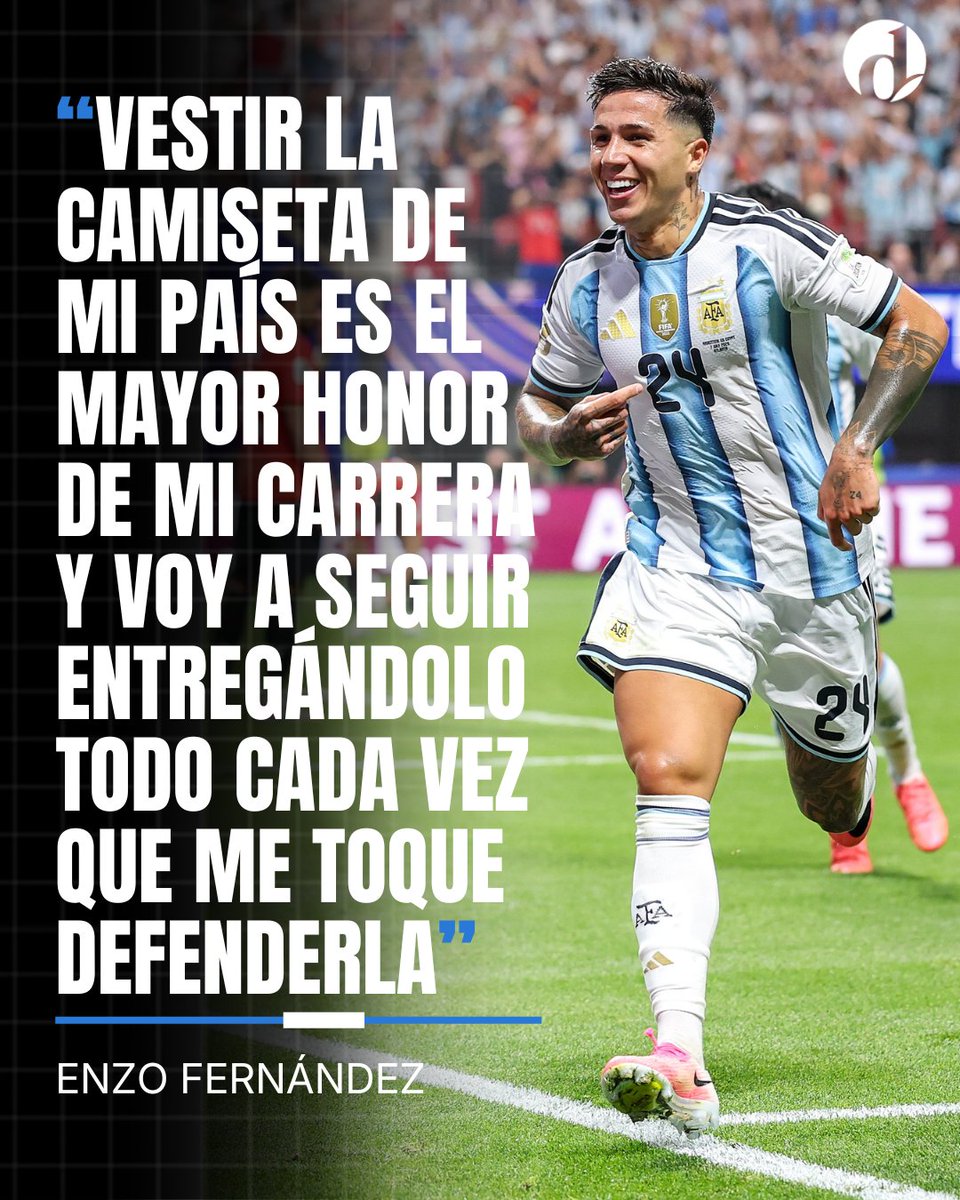 eldestapeweb's tweet photo. Enzo Fernández dejó un emotivo mensaje tras la final del Mundial 2026 y destacó el legado de la Selección Argentina: "Enseña que competir no es solo ganar, sino dejar todo por la camiseta y nunca bajar los brazos". https://t.co/WaluAyWo24