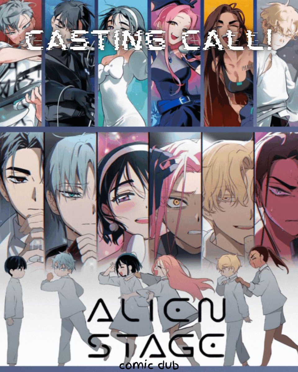 ReeseVAOnline's tweet photo. Lights, Camera, ACTION!  I am hosting a Casting Call for the UNOFFICAL dub of the ALIEN STAGE comics!

All auditions are due August 1st.  More information below. 

Good luck everyone!  

https://t.co/wh0bMv6YUL

#castingcall #voiceacting #fyp #casting #audition https://t.co/M6uNwP7ebd