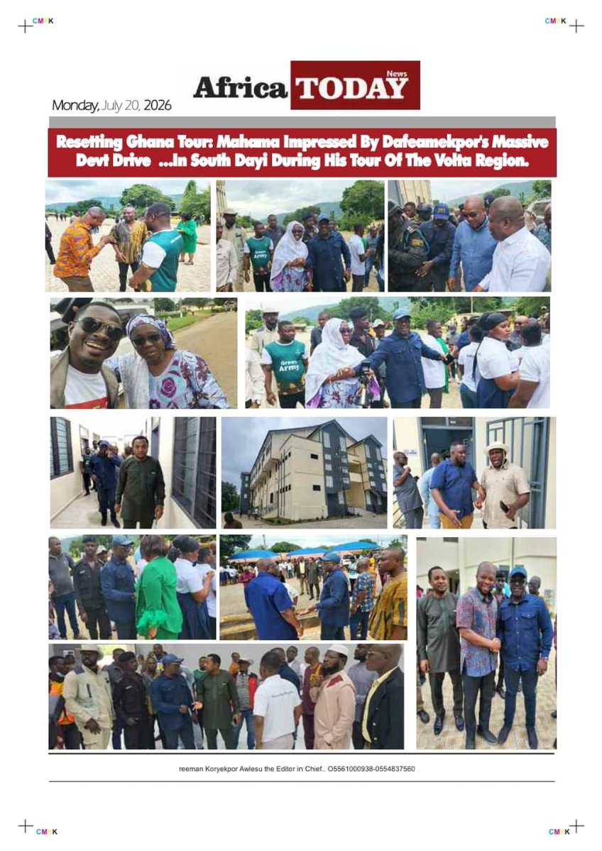 EnamKem's tweet photo. President Mahama impressed by Hon Dafeamekpor MASSIVE development drive in the South Dayi district. 
#southdayidevelopment 
#defeamokporthedeveloper https://t.co/nUakF4hzlb