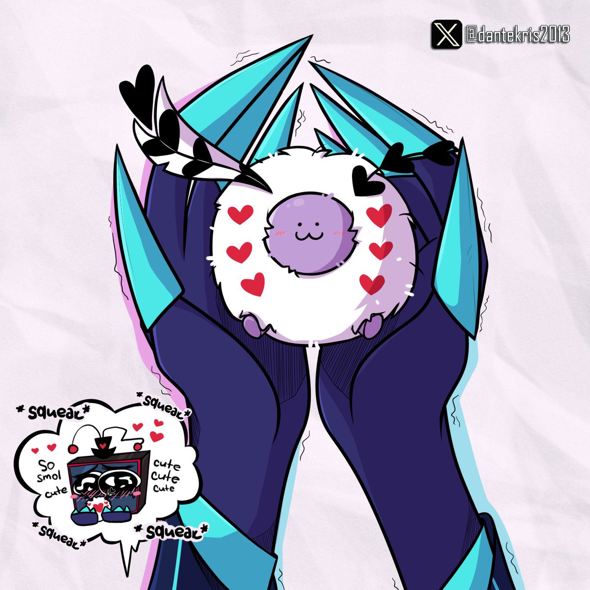 dantekris2013's tweet photo. TV love his Moth🦋

#hazbinhotel #valentino #hazbinhotelvalentino https://t.co/GXHjiljVrs