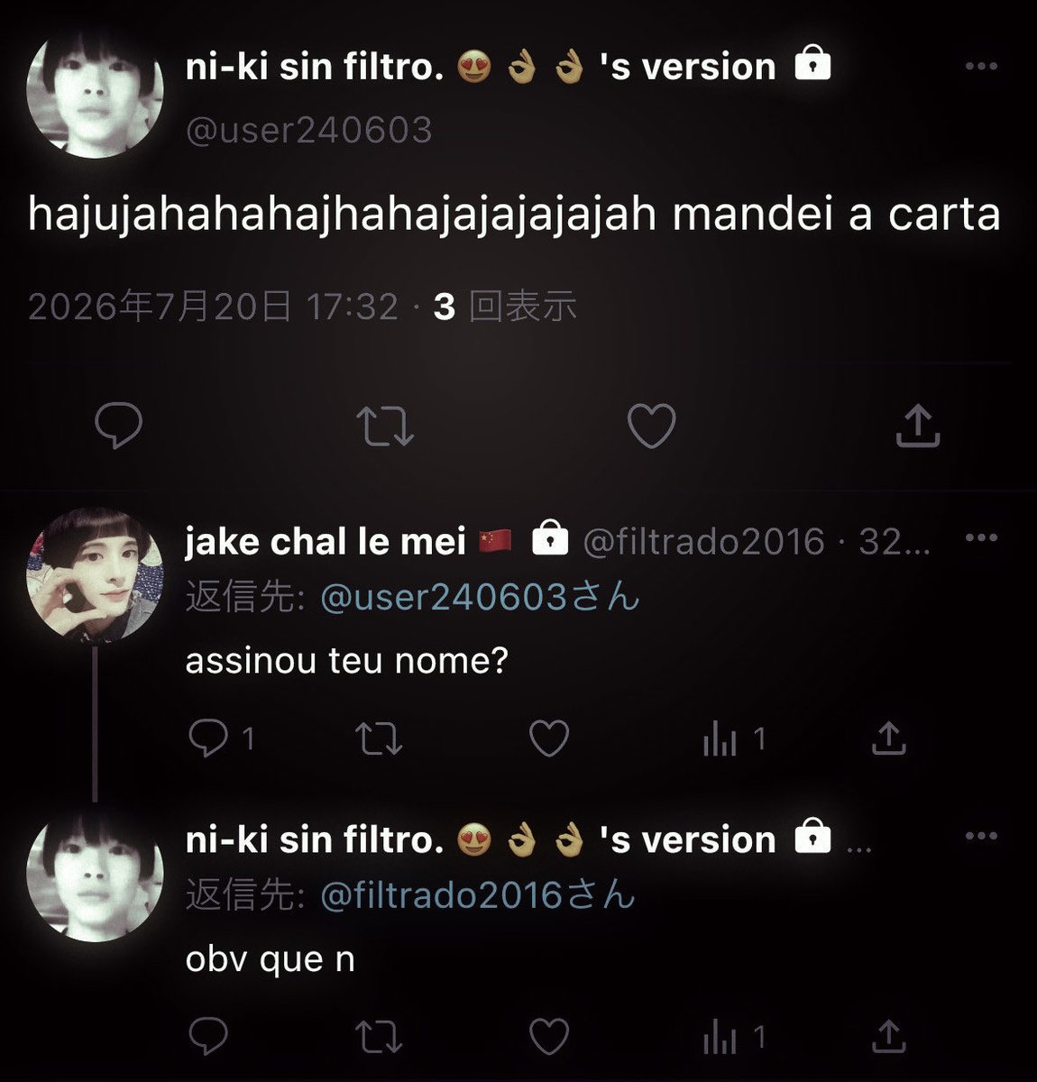 plushienoo's tweet photo. #sunki au | cartas anônimas. 

nishimura riki guarda um segredo desde o começo do ensino médio: está apaixonado pelo seu melhor amigo. mas, sem coragem para revelar a verdade, ele encontra outra maneira de se aproximar. em segredo, começa a enviar cartas anônimas para ele. https://t.co/6ggV5Mnz8Q
